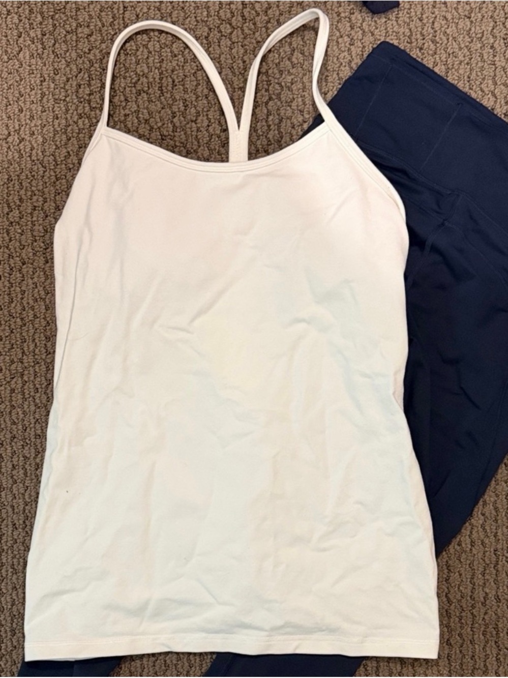 lululemon athletica White Strappy Tank Top